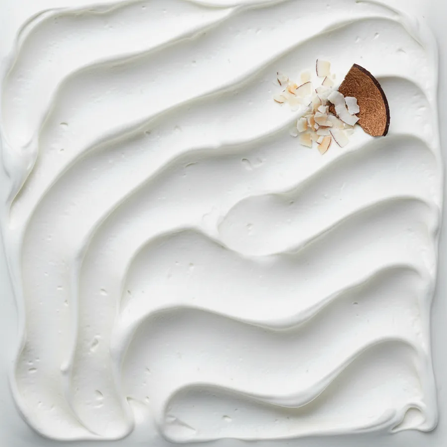 Kokos-Gelato in der Carapine – strahlend weiß