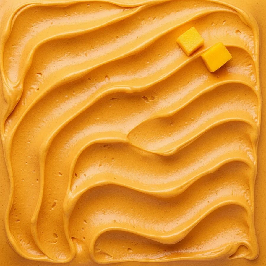 Mango-Sorbet in der Carapine – kräftiges Orange