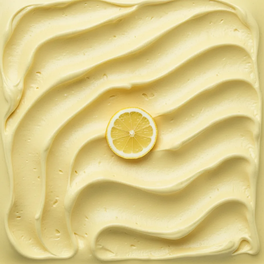 Zitronen-Sorbet in der Carapine – blassgelb